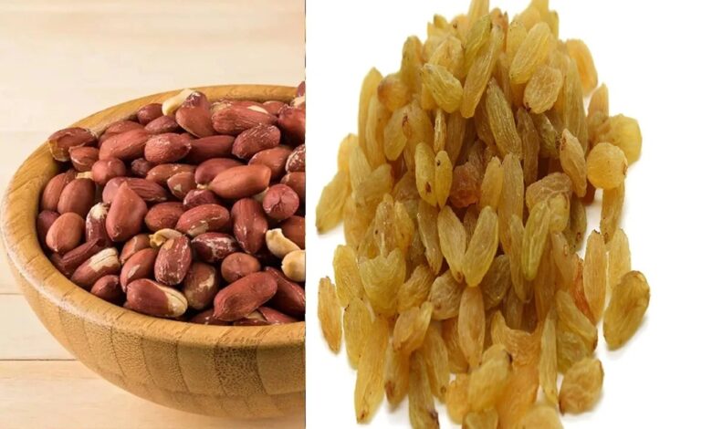Health Tips: सुबह खाली पेट किशमिश और मूंगफली भिगोकर खाएं, इस कॉम्बिनेशन से मिलेगा फायदा